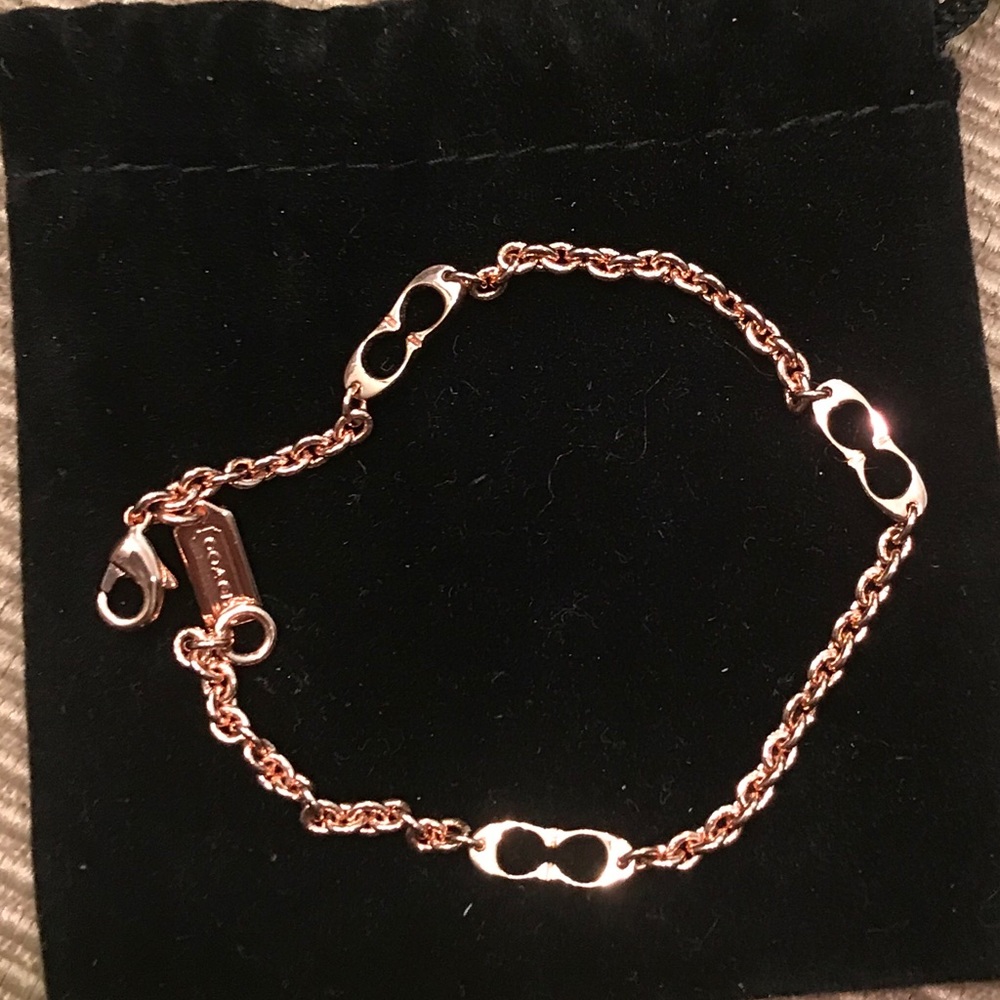 Rose Gold COACH 7” inch bracelet